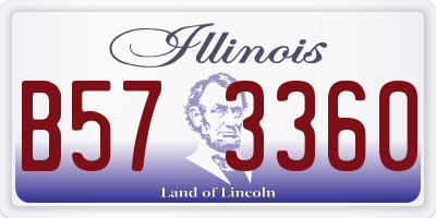 IL license plate B573360