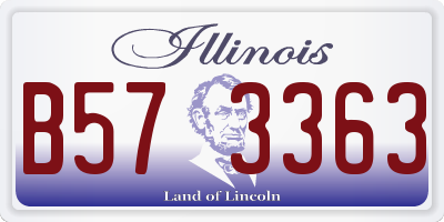 IL license plate B573363