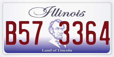 IL license plate B573364