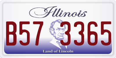 IL license plate B573365