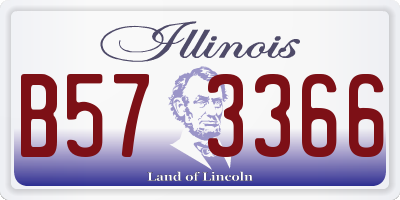IL license plate B573366
