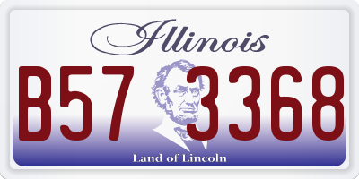 IL license plate B573368