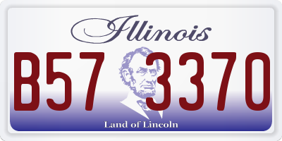 IL license plate B573370