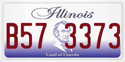 IL license plate B573373