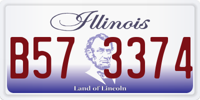 IL license plate B573374