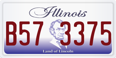 IL license plate B573375