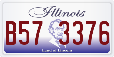 IL license plate B573376
