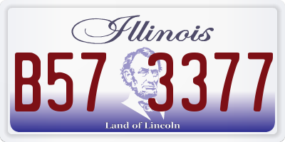 IL license plate B573377