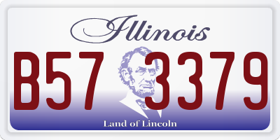 IL license plate B573379