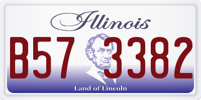 IL license plate B573382
