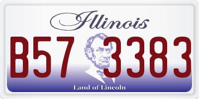 IL license plate B573383