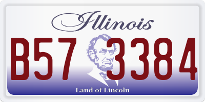 IL license plate B573384