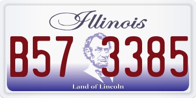 IL license plate B573385