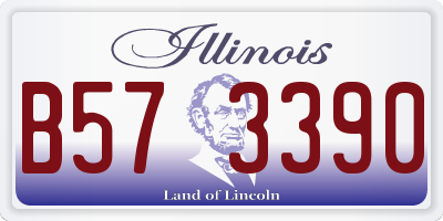 IL license plate B573390