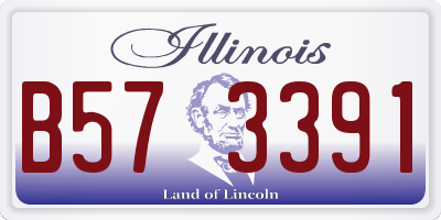 IL license plate B573391