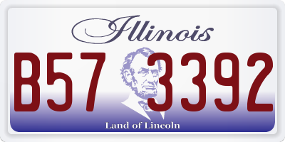IL license plate B573392