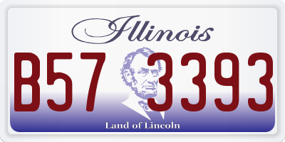IL license plate B573393