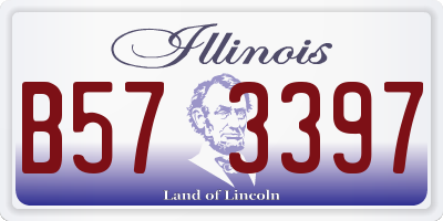 IL license plate B573397