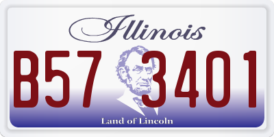 IL license plate B573401