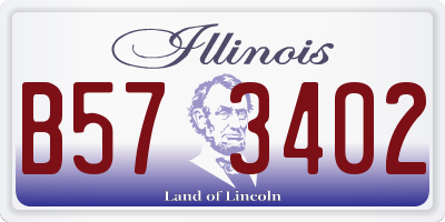 IL license plate B573402
