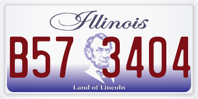 IL license plate B573404