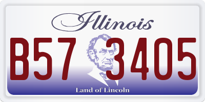 IL license plate B573405