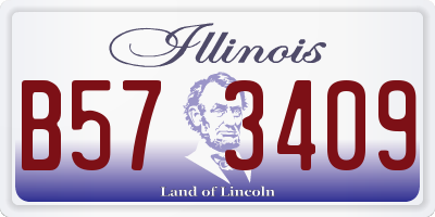 IL license plate B573409