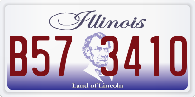 IL license plate B573410