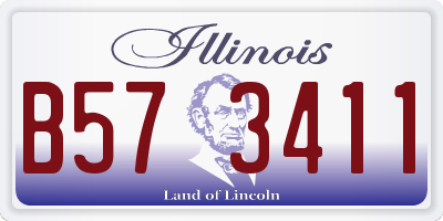 IL license plate B573411