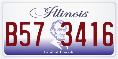 IL license plate B573416