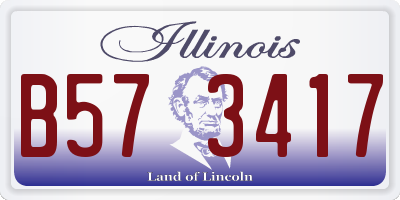 IL license plate B573417
