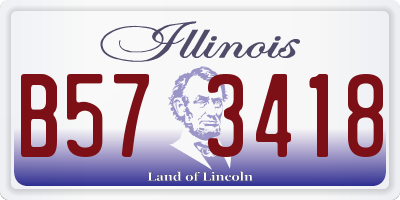 IL license plate B573418