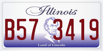 IL license plate B573419
