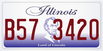 IL license plate B573420
