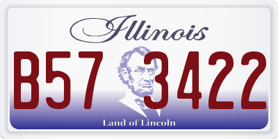 IL license plate B573422