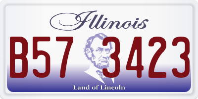 IL license plate B573423