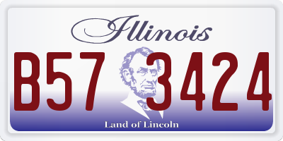 IL license plate B573424
