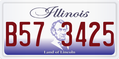IL license plate B573425