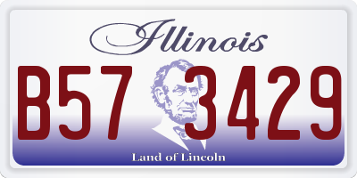IL license plate B573429