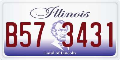 IL license plate B573431