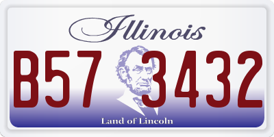 IL license plate B573432