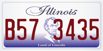 IL license plate B573435