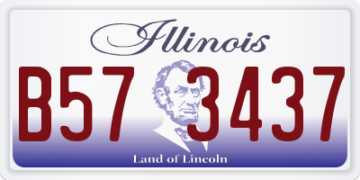 IL license plate B573437