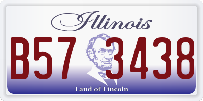 IL license plate B573438