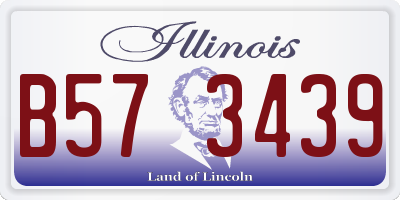 IL license plate B573439