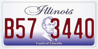 IL license plate B573440