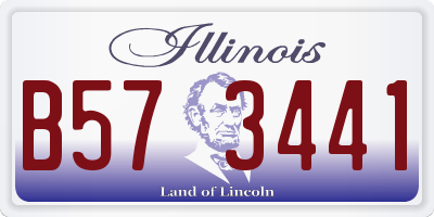 IL license plate B573441