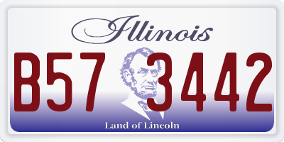 IL license plate B573442