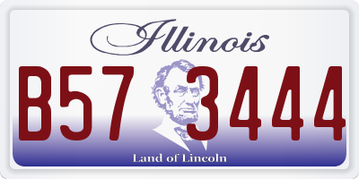 IL license plate B573444