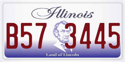 IL license plate B573445